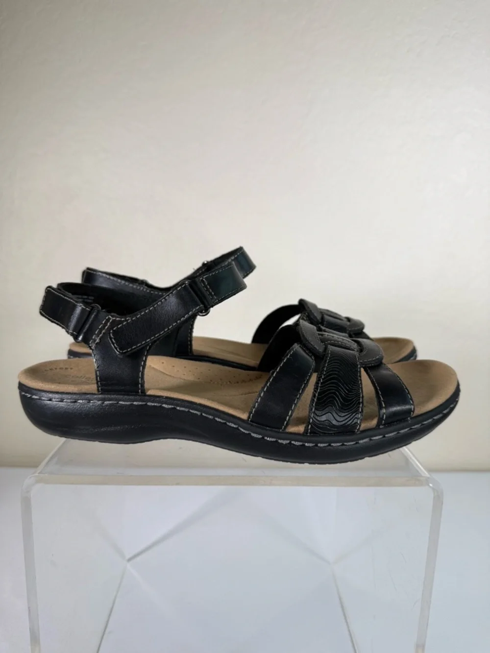 Clarks Laurieann Sela Ultimate Comfort Collection Sandals Size 8.5 WIDE LIKE NEW - Picture 5 of 13
